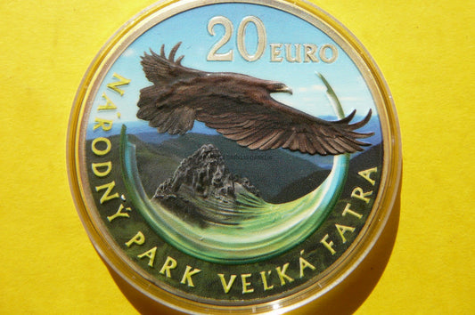 20 EURO SŁOWACJA 2009 PARK WELKA FATRA ORZEŁ KOLOR