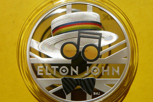 2 FUNTY BRYTANIA 2020 ELTON JOHN Ag Oz KOLOR PROOF