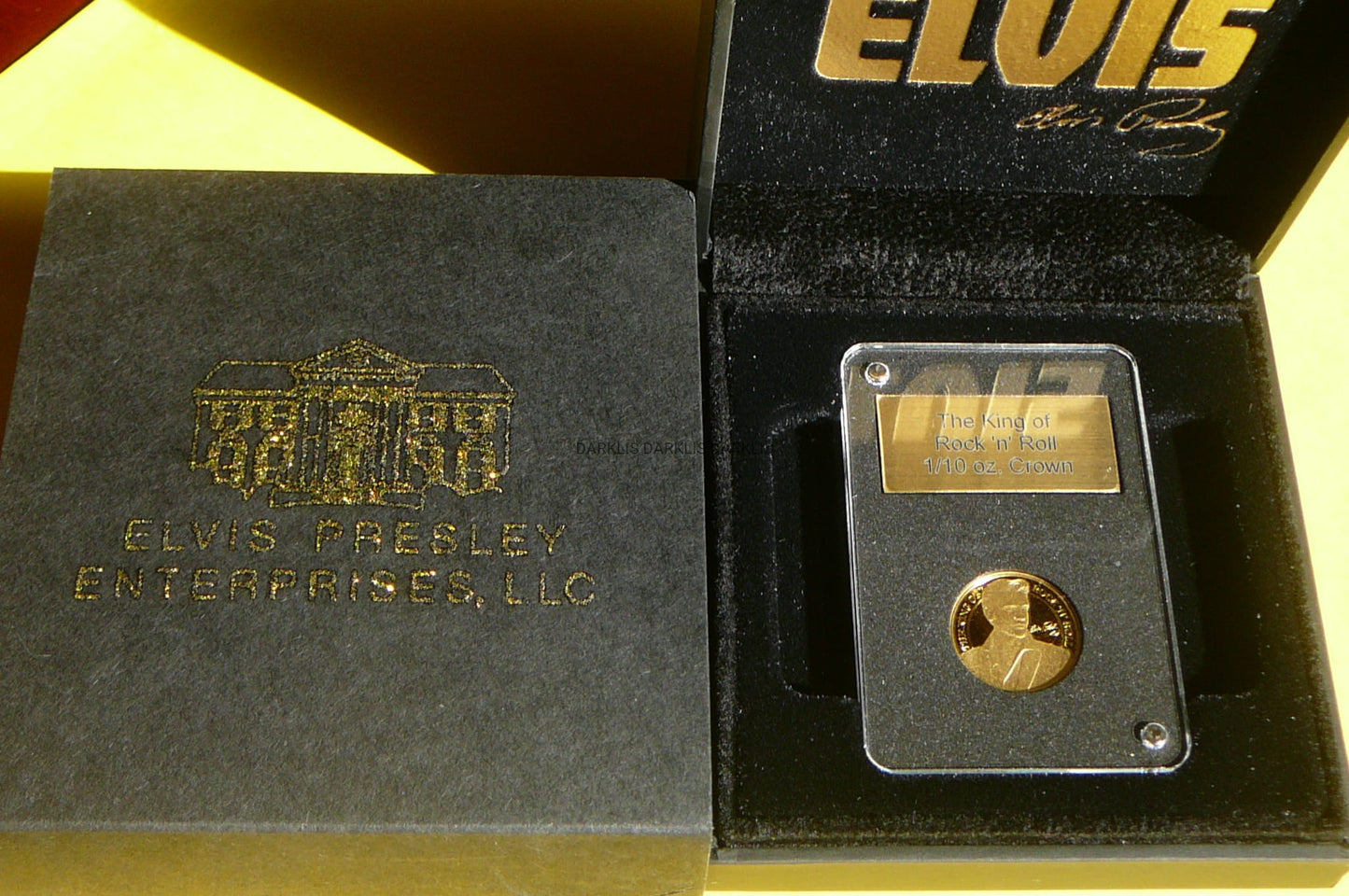 1/10 CROWN GIBRALTAR 2021 ELVIS PRESLEY ROCK ZŁOTO