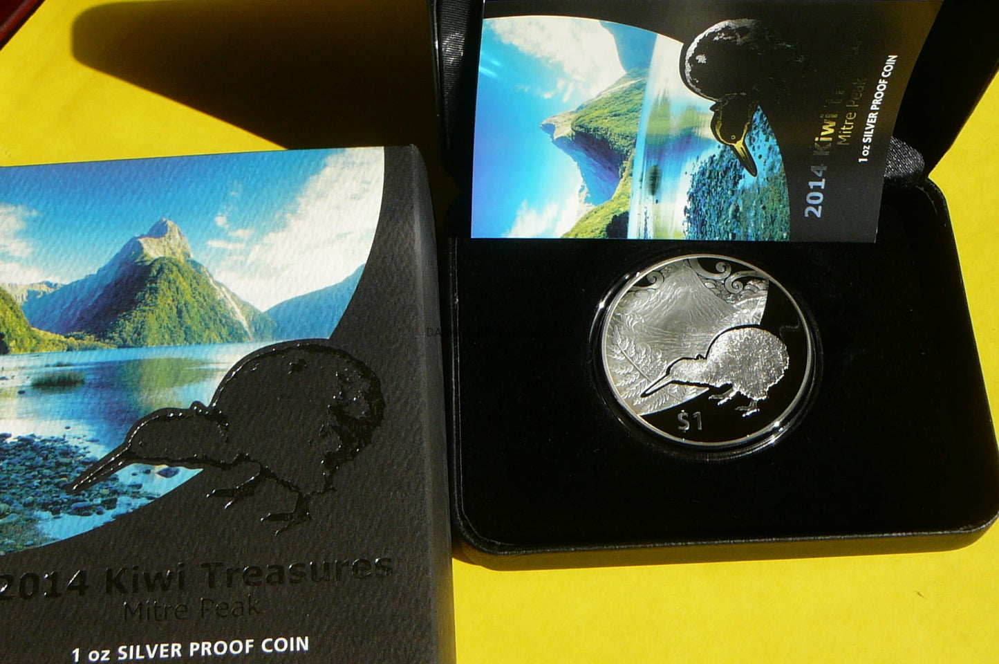 1$ NOWA ZELANDIA 2014 KIWI SREBRO 999 UNCJA PROOF