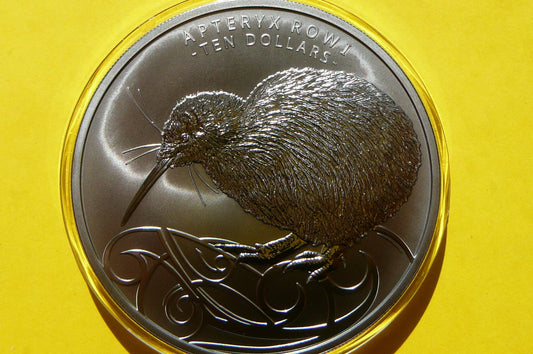 10$ NOWA ZELANDIA 2020 PTAK KIWI Ag 999 5Oz RZADKA