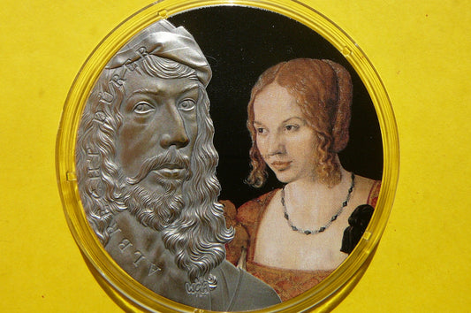 10 CEDI GHANA 2021 ALBRECHT DUERER Ag999 2Oz KOLOR