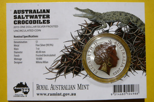1$ AUSTRALIA 2015 KROKODYL AGRO JUNIOR Ag Oz LIMIT