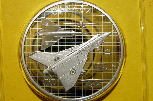 20$ KANADA 2021 MYŚLIWIEC THE AVRO ARROW Ag 999 Oz