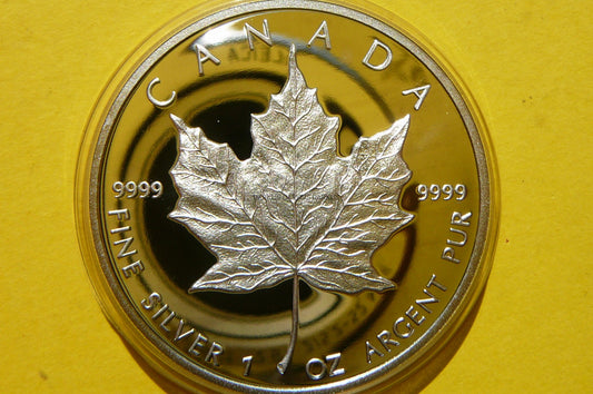 5$ KANADA 1989 LIŚĆ KLONU MAPLE LEAF Ag Oz PROOF