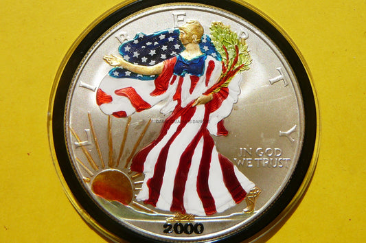 1$ USA 2000 EAGLE BOGINI PORY ROKU WIOSNA Ag Oz 2