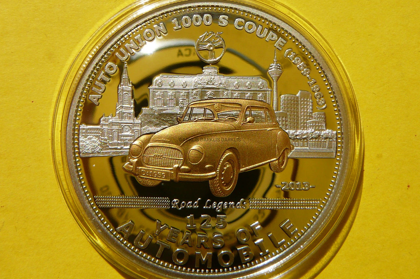 5$ PALAU 2013 AUTO UNION 1000 S COUPE Ag/Au 925+CE