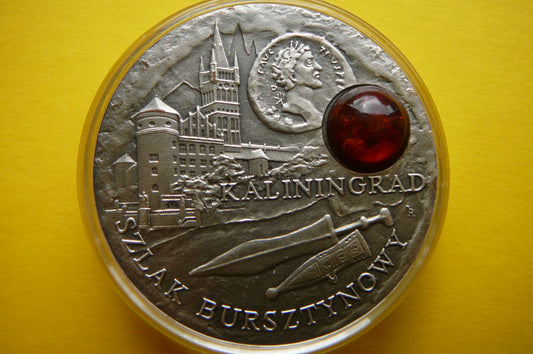 1$ NIUE 2008 KALININGRAD SZLAK BURSZTYNOWY Ag