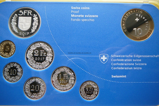 KMS SZWAJCARIA 2017 GORYCZKA ALPEJSKA RZADKA PROOF
