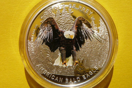 2$ NIUE 2013 BIELIK AMERYKAŃSKI PTAKI DRAPIEŻNE Ag