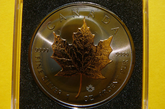 5$ KANADA 2020 LIŚĆ KLONU MAPLE Ag/Au RUTHEN