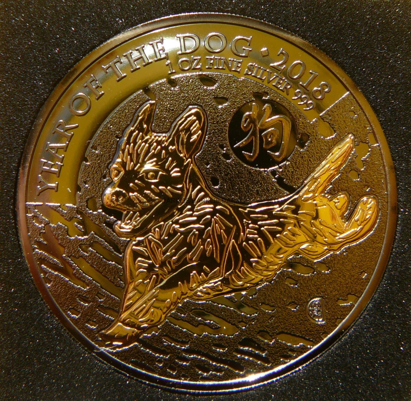 2 FUNTY BRYTANIA 2018 ROK PSA DOG Ag/Au RUTHEN +CER