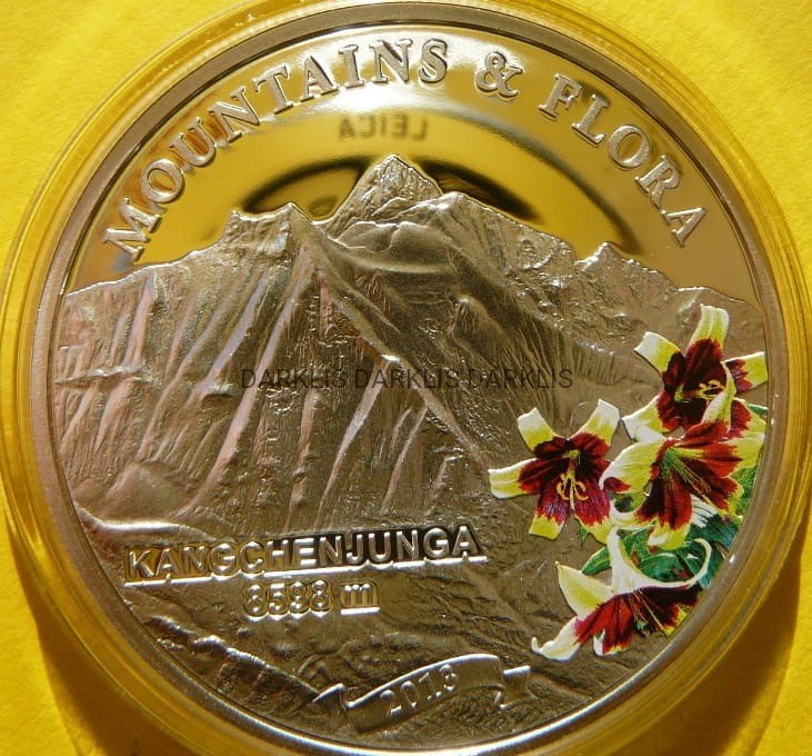 5$ PALAU 2013 KANCZENDZONGA HIMALAJE GÓRY KWIATY +CER