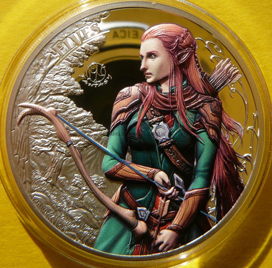 5$ PALAU 2017 ELFY FANTASTYKA HIGH RELIEF Oz RZADKA