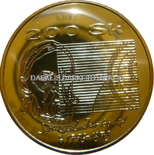 200 KORON SŁOWACJA 1996 SAMUEL JURKOVIC SREBRO