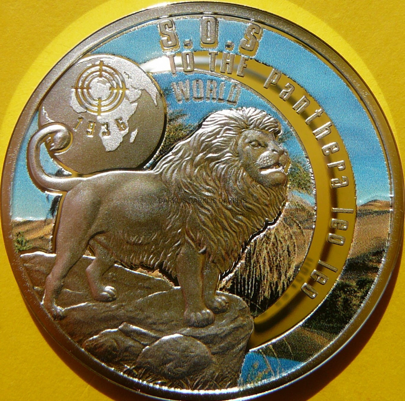 1$ NIUE 2016 LEW BERBERYJSKI SREBRO 999 SOS RZADKA