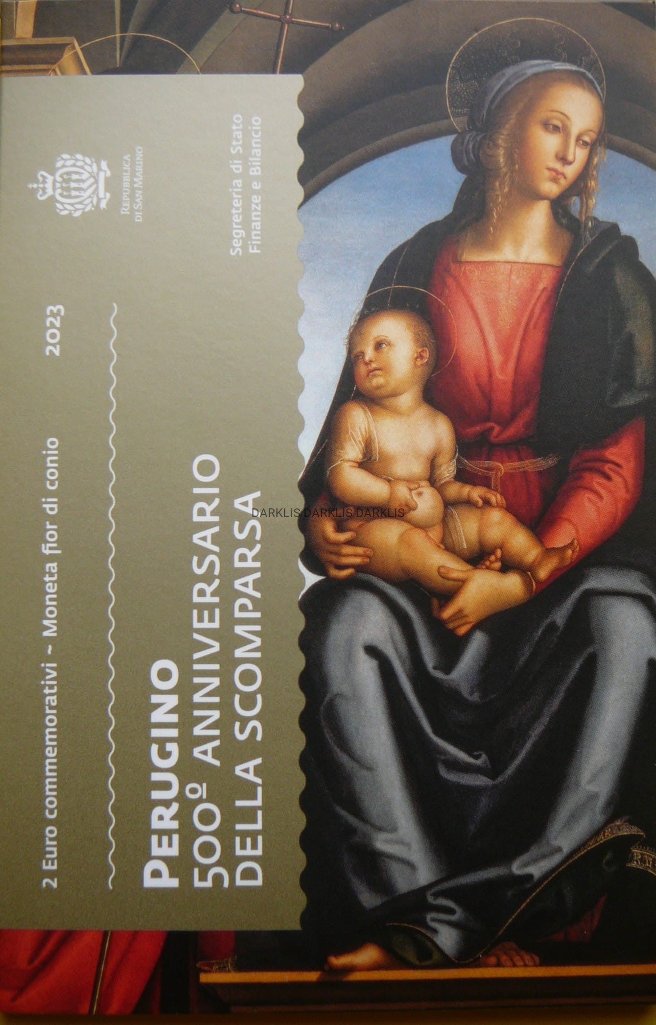2 EURO SAN MARINO 2023 PIETRO PERUGINO