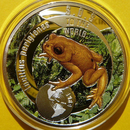 1$ NIUE 2016 ROPUCHA ZŁOTA SREBRO 999 SOS RZADKA! +CE