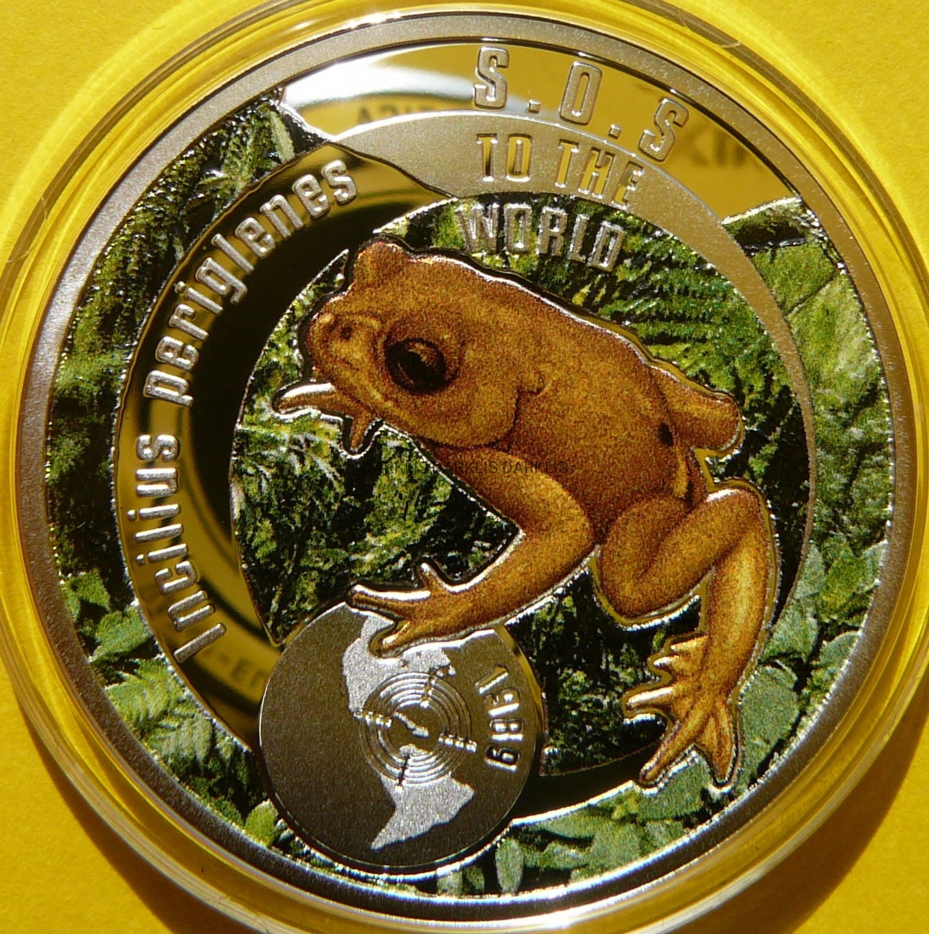 1$ NIUE 2016 ROPUCHA ZŁOTA SREBRO 999 SOS RZADKA! +CE