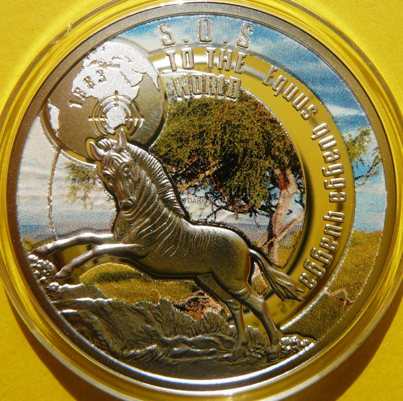 1$ NIUE 2017 ZEBRA KWAGGA SREBRO 999 SOS RZADKA! +CE