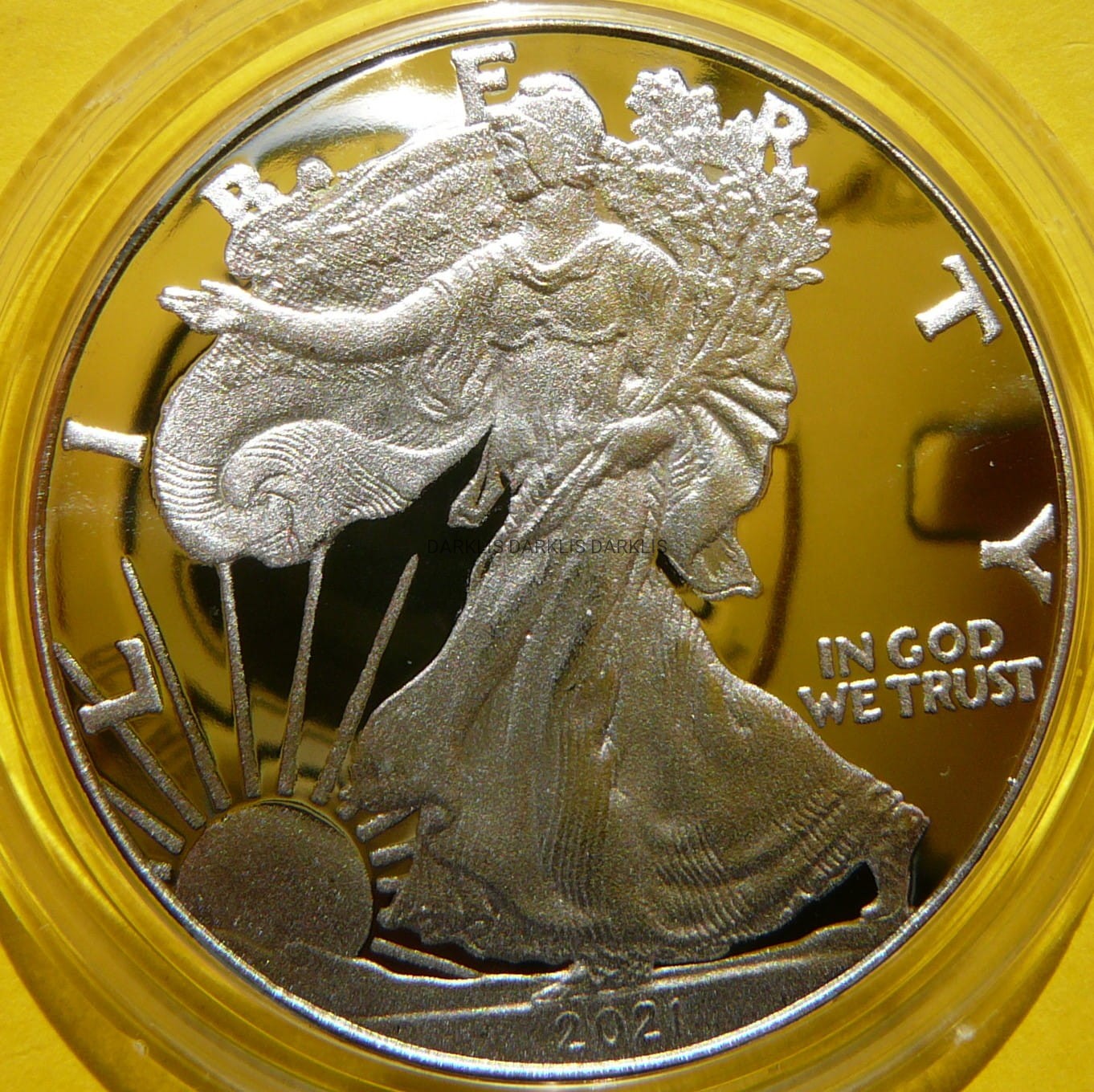 1$ USA 2021 W EAGLE BOGINI WOLNOŚCI LIBERTY Ag Oz PROOF