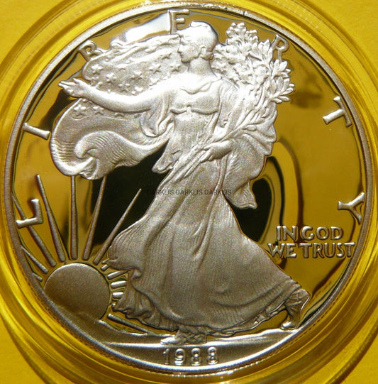1$ USA 1988 S EAGLE BOGINI WOLNOŚCI LIBERTY Ag Oz PROOF