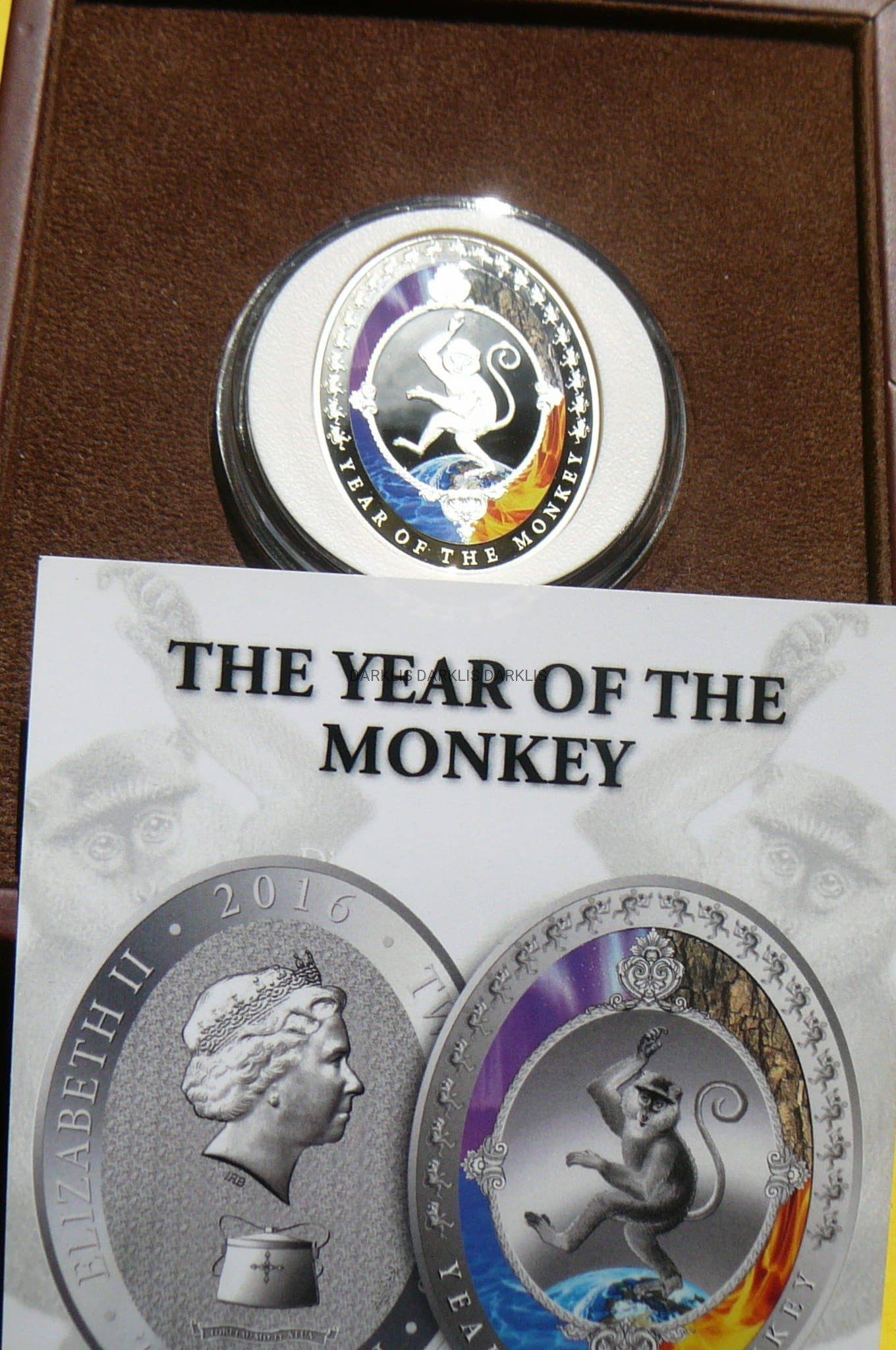 2$ TOKELAU 2016 ROK MAŁPY CZTERY ŻYWIOŁY RZADKA