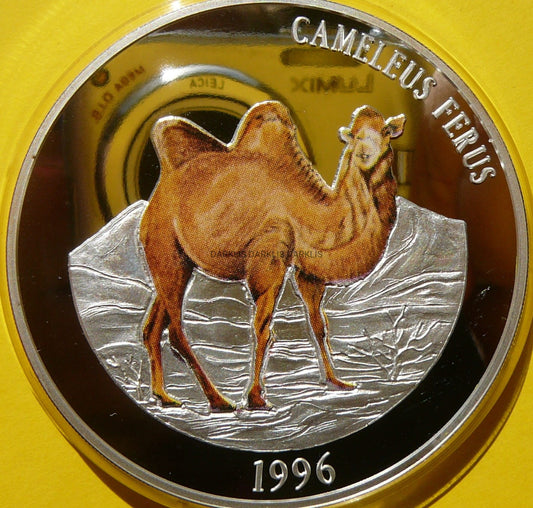 5000 TUGRIK MONGOLIA 1996 WIELBŁĄD KOLOR 5Oz +CER