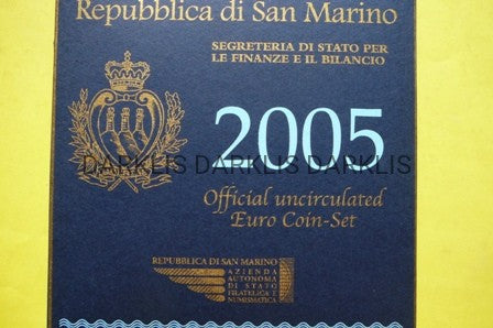 KMS EURO+ 5 EURO SREBRO -SAN MARINO 2005- PROMOCJA