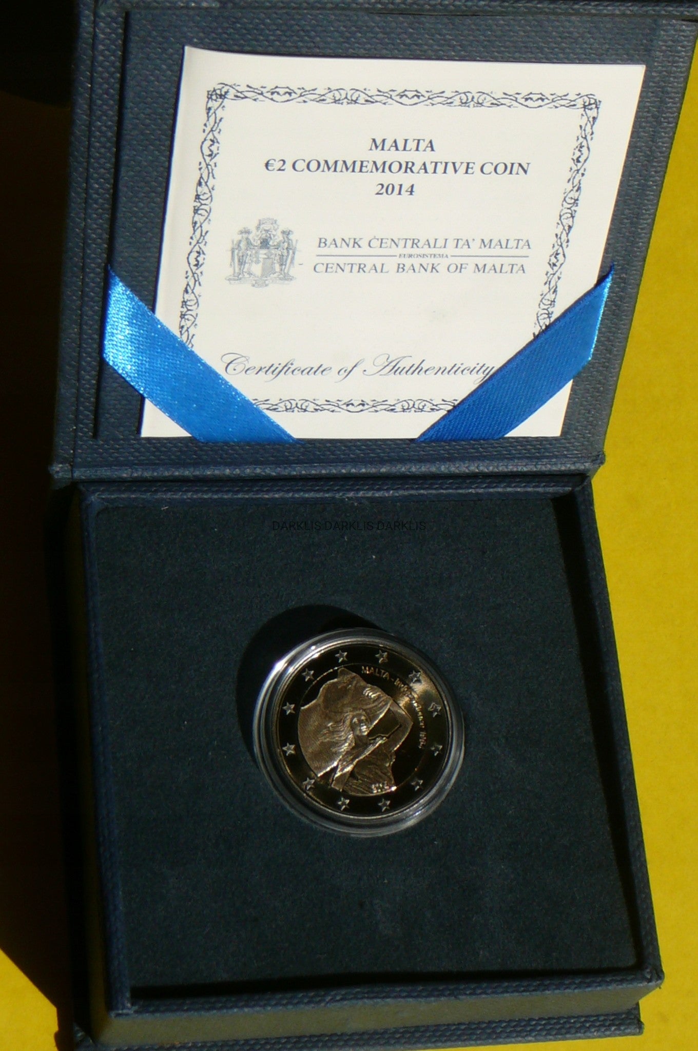 2 EURO MALTA 2014 NIEPODLEGŁOŚĆ MALTY PROOF RZADKA