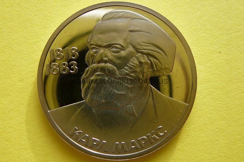 RUBEL CCCP 1983 - 165 ROCZNICA KAROL MARKS - PROOF