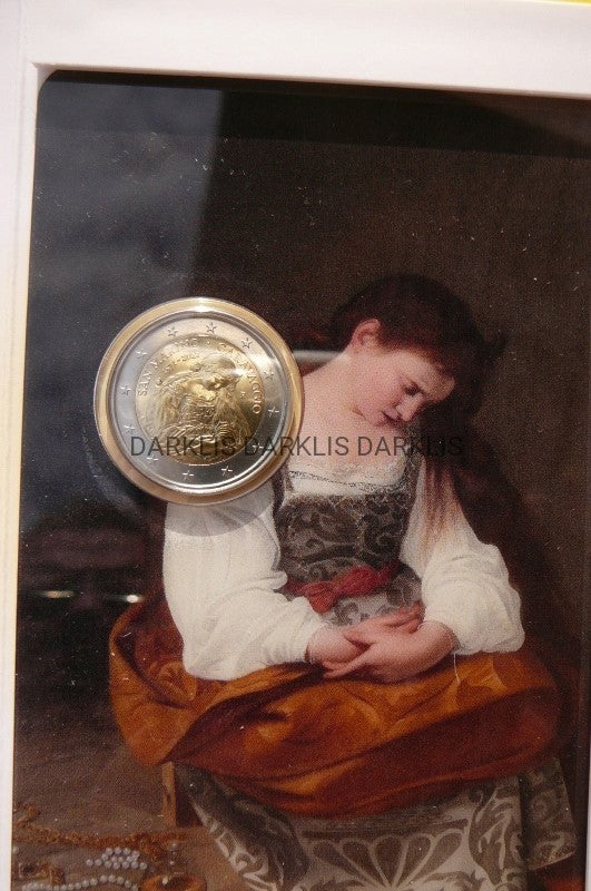 2 EURO SAN MARINO 2021 CARAVAGGIO MENNICZA darklis