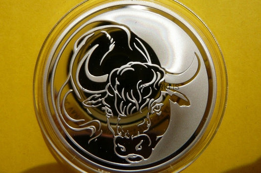 3 RUBLE ROSJA 2009 - WÓŁ OX LUNAR KSIĘŻYCOWY -34g