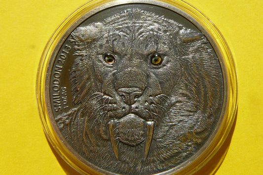 BURKINA FASO 1000 FR 2013 TYGRYS SZABLOZĘBNY RZADKA