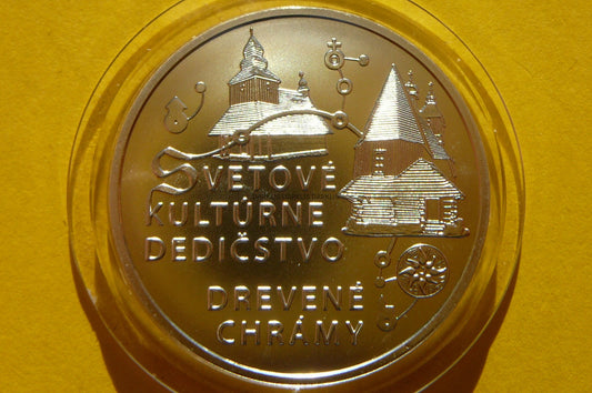 10 EURO SŁOWACJA 2010 DREWNIANY KOŚCIÓŁ KARPATY Ag