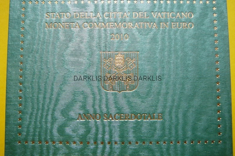 2 EURO WATYKAN 2010 - ROK KAPŁAŃSTWA - MENNICZA