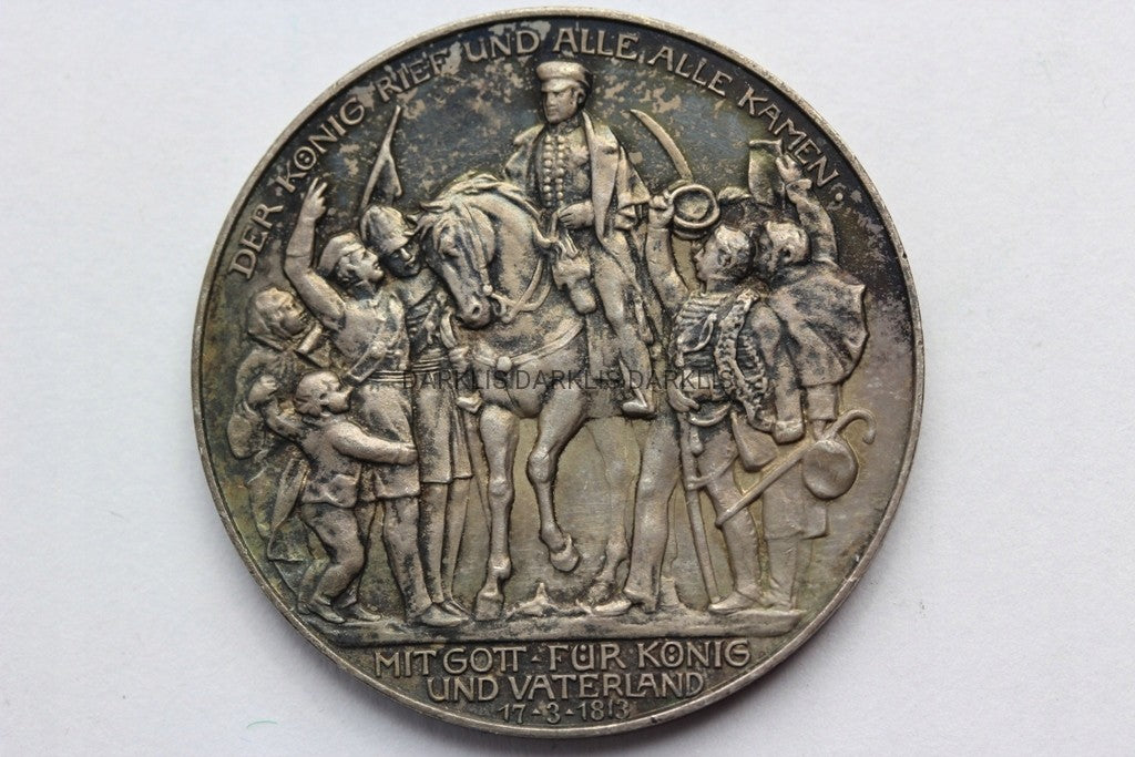 3 MARKI KAISERREICH PRUSY 1913 BITWA NARODÓW Nr 4