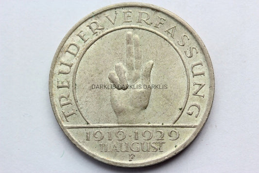 3 MARKI WEIMAR 1929 F HINDENBURG KONSTYTUCJA Nr 3