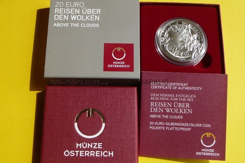 20 EURO AUSTRIA 2020 SEN O LATANIU SAMOLOT AIRBUS A380