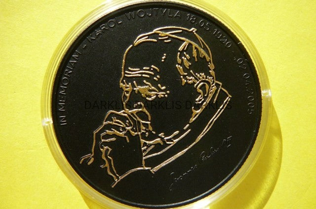 10$ LIBERIA 2005-PAPIEŻ JAN PAWEŁ II-Ag 925 RUTHEN