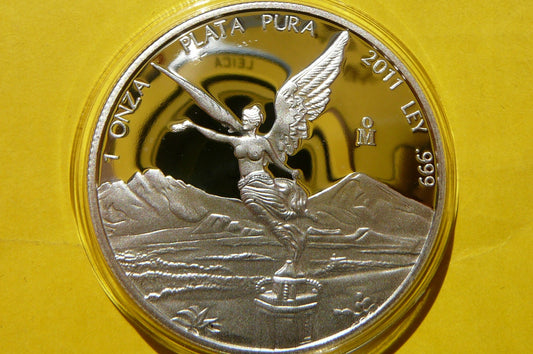 SET PLATA PURA MEKSYK 2011 BOGINI Ag 999 PROOF +CE