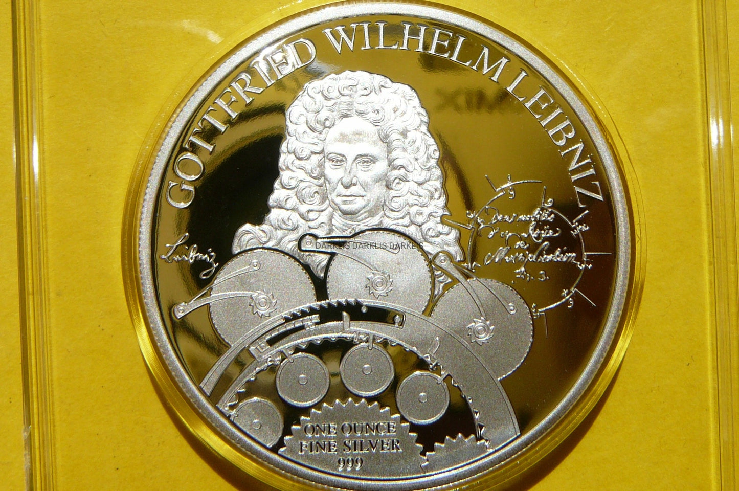 5$ SAMOA 2016 GOTTFRIED LEIBNIZ Ag 999 Oz RZADKA!
