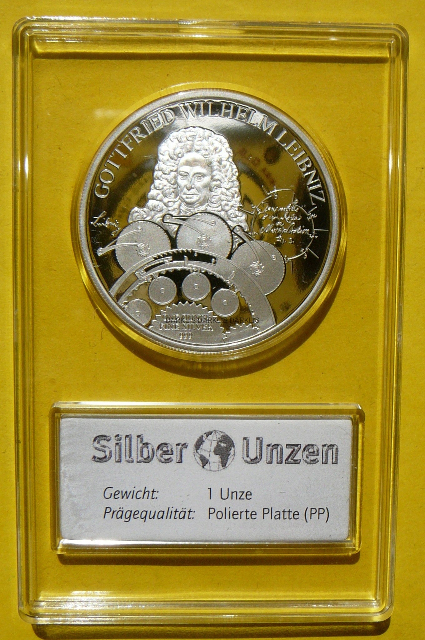 5$ SAMOA 2016 GOTTFRIED LEIBNIZ Ag 999 Oz RZADKA!