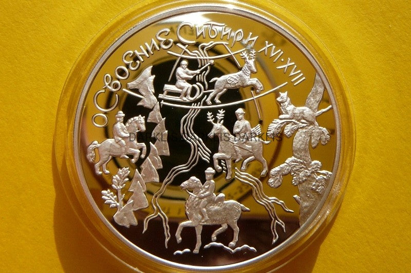3 RUBLE ROSJA 2001 ZAGOSPODAROWANIE SYBERII RZADKA
