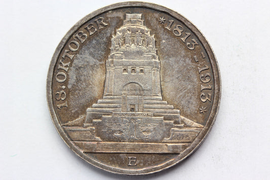 3 MARKI KAISERREICH SAKSONIA 1913 LIPSK POMNIK Nr1
