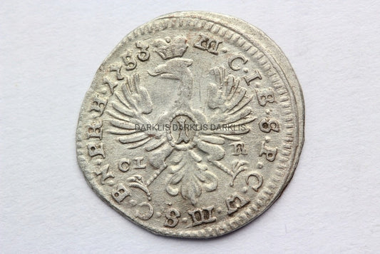 KREUZER BRANDENBURGIA 1753 FRYDERYK II SUPER STAN