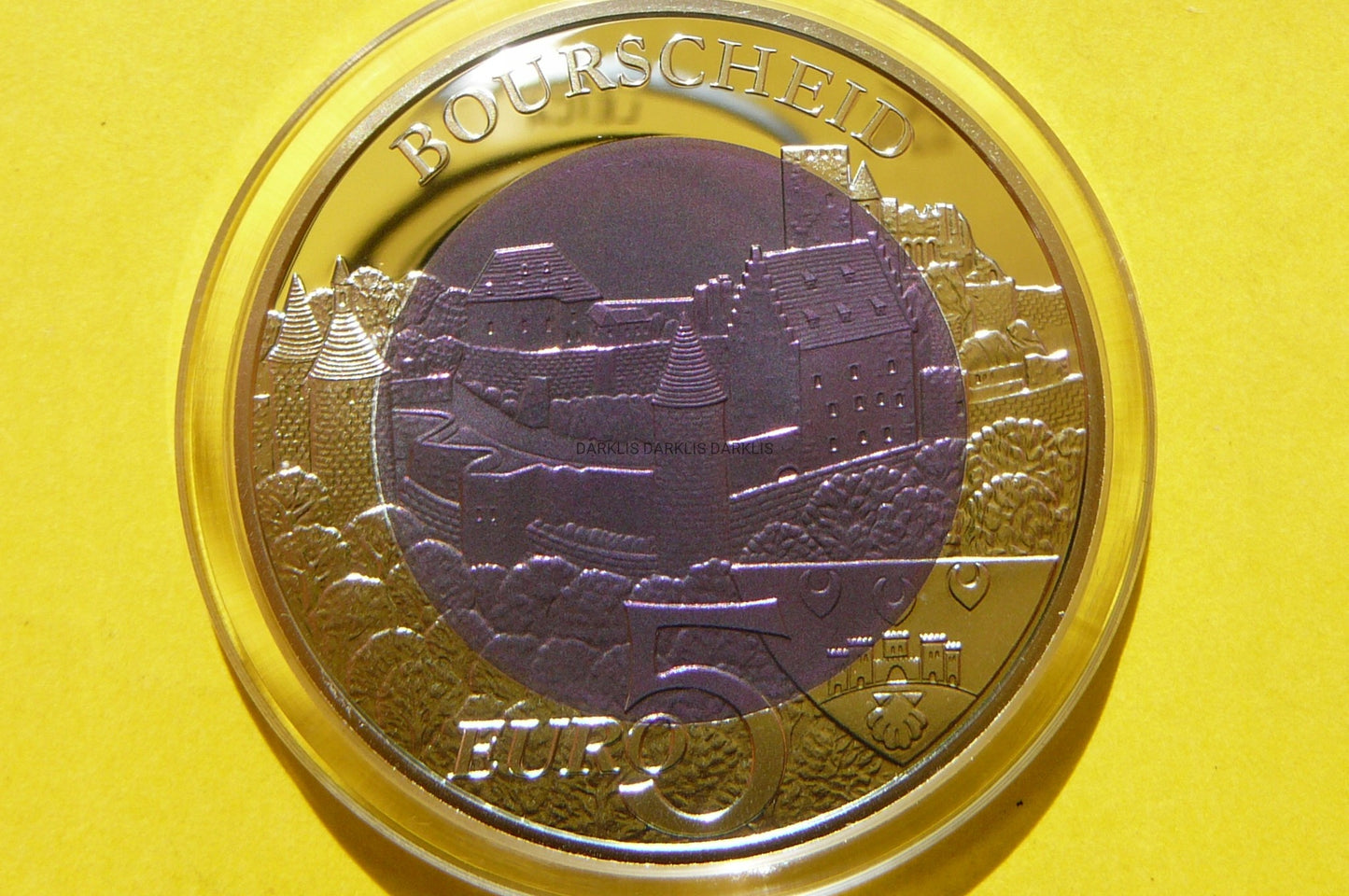 5 EURO LUKSEMBURG 2012 ZAMEK BOURSCHEID Ag925 NIOB