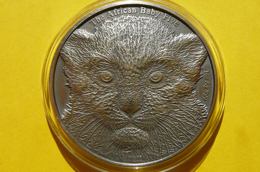 5000FR BURUNDI 2014 LAMPART WIELKA PIĄTKA Ag 99 Oz