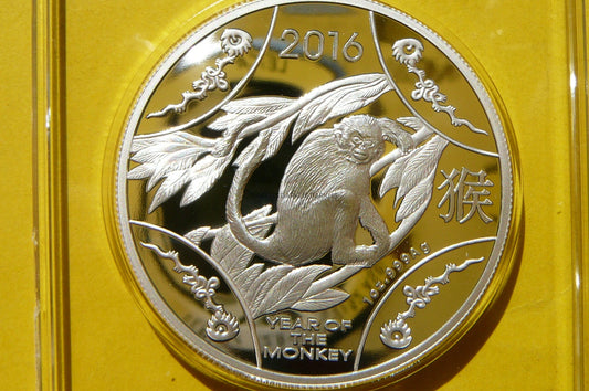 1$ AUSTRALIA 2016 ROK MAŁPY Ag 999 Oz +CER RZADKA