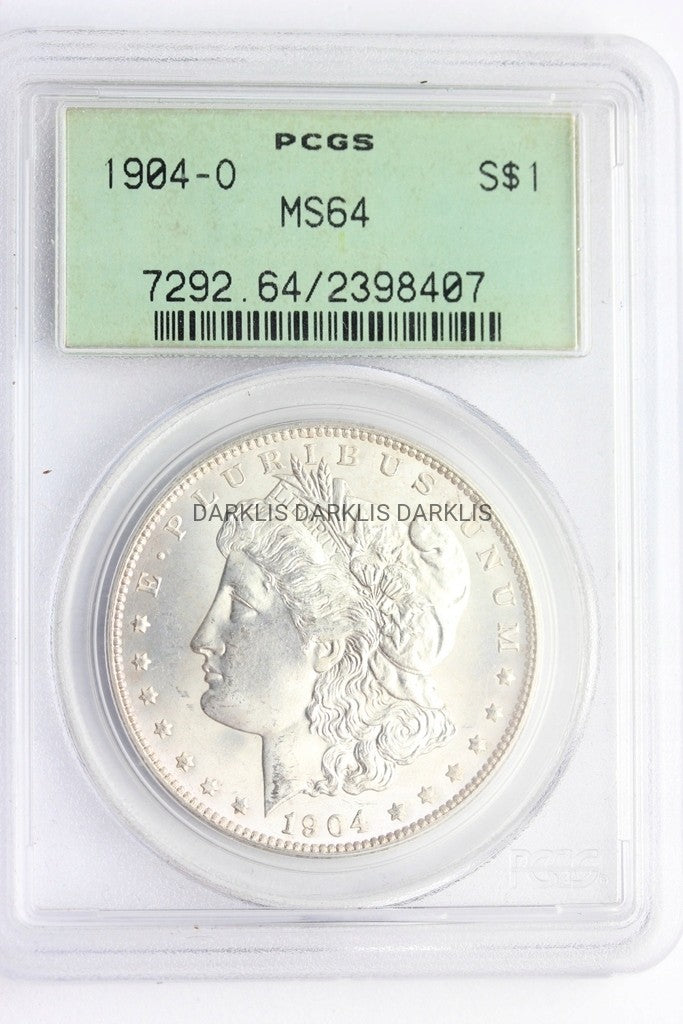 MORGAN DOLLAR USA 1904 O LIBERTY EAGLE PCGS MS64